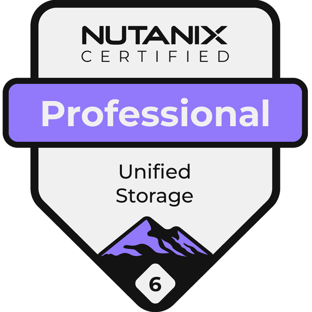 Badge Credly Nutanix Certified Professional Unified Storage