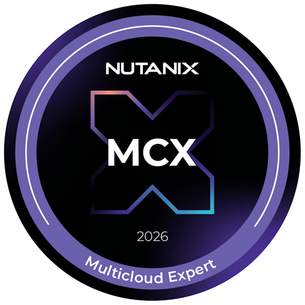 Badge Credly Nutanix Multicloud Expert 2026